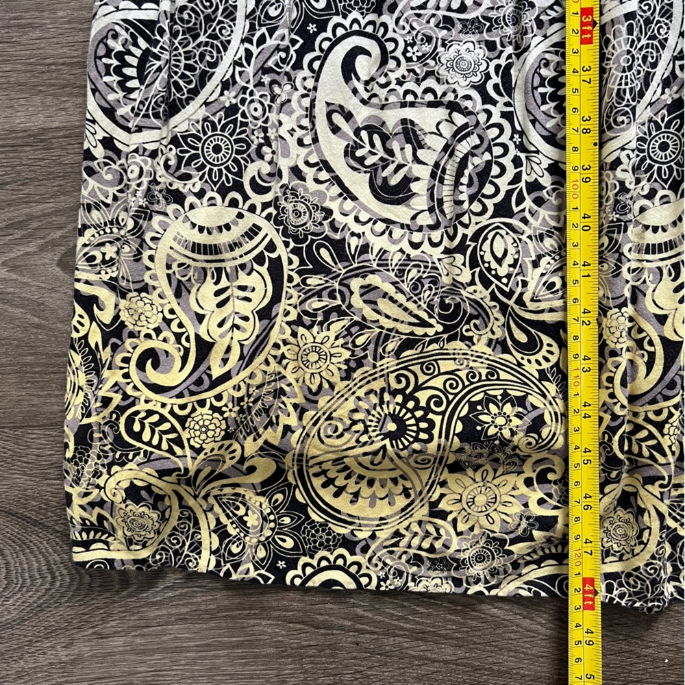 Torrid Black Yellow Paisley Smocked Front Strapless Maxi Dress Women's size 4x - Picture 11 of 11